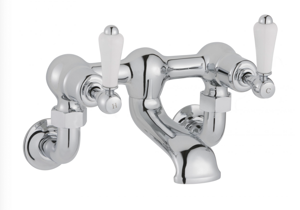 JTP Grosvenor Lever Chrome Bath Filler Wall Mounted