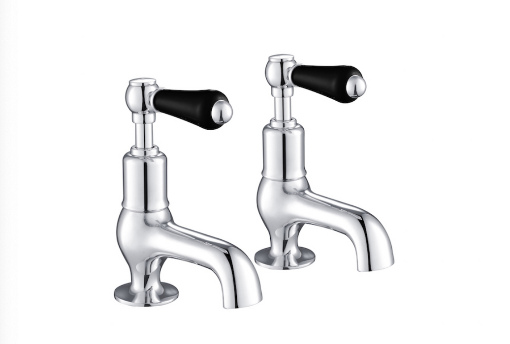 JTP Grosvenor Lever Black Edition Cloakroom Basin Taps