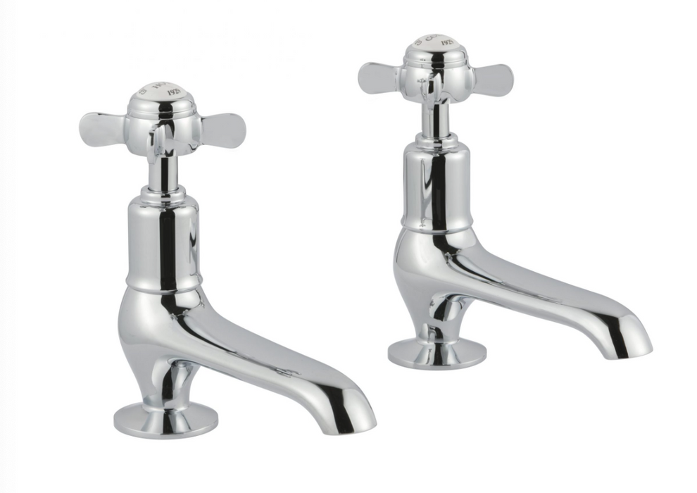 Grosvenor Pinch Chrome Long Nose Basin Taps