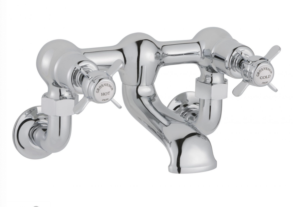Grosvenor Pinch Chrome Wall Mounted Bath Filler