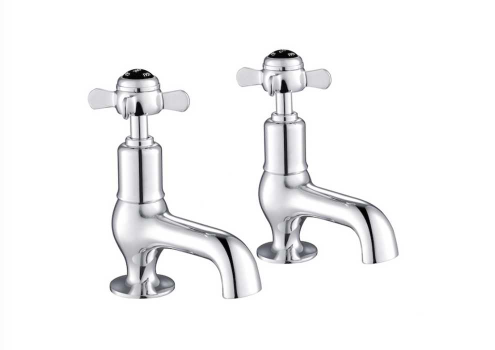 JTP Grosvenor Pinch Black Edition Cloakroom Basin Taps