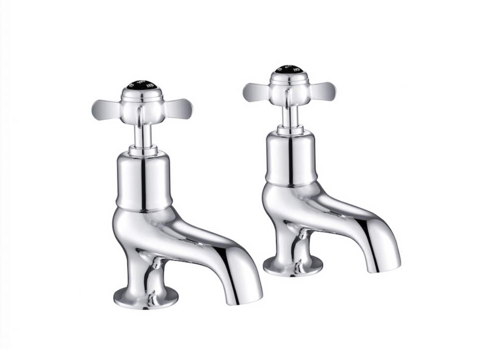 JTP Grosvenor Pinch Black Edition Basin Taps