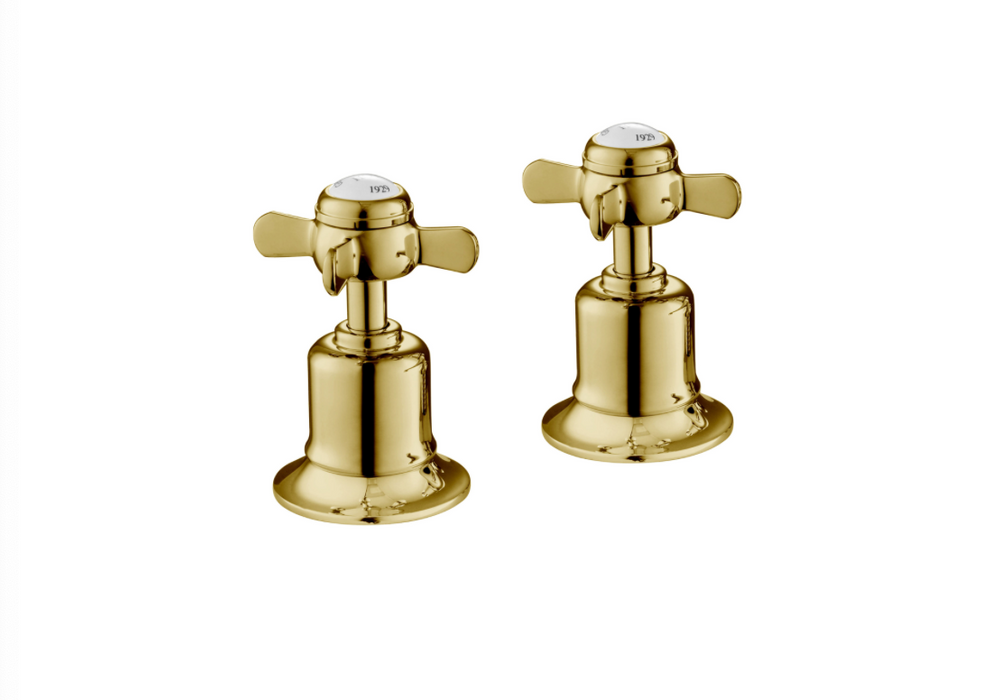 JTP Grosvenor Pinch Antique Brass Edition Panel Valves