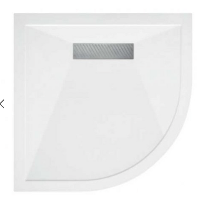 TM Quadrant 25mm High Linear Stone Resin Shower Tray - Select Size