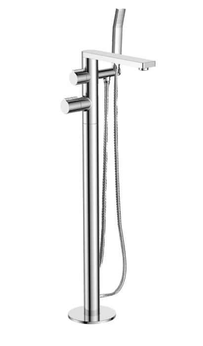 JTP Hugo Chrome Floor Mounted Bath Shower Mixer
