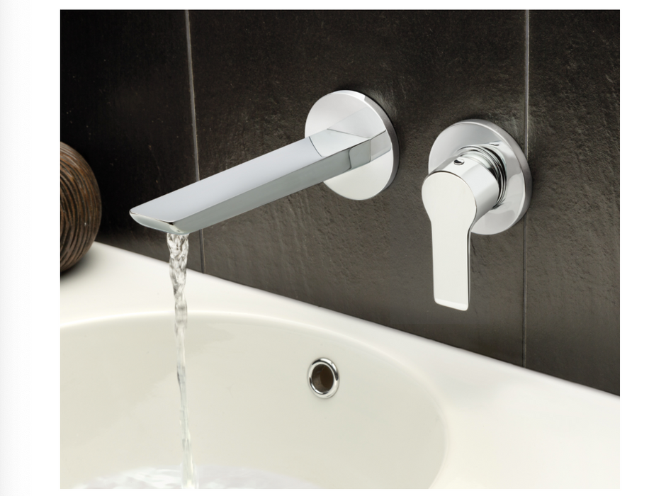 JTP Amore Chrome Wall Mounted Basin Mixer
