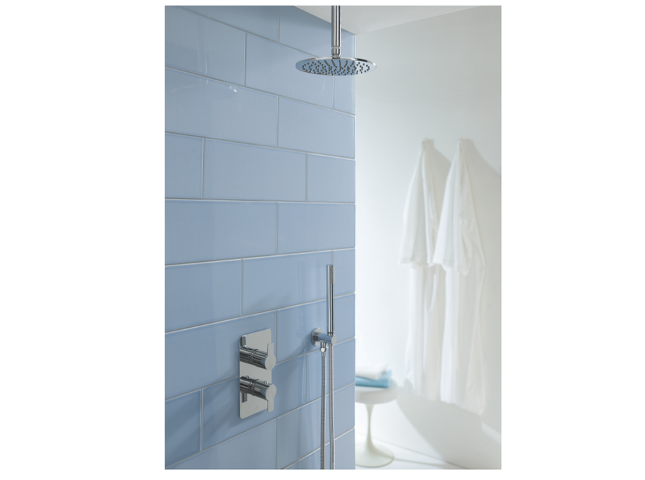 JTP Amore Chrome Thermostatic Concealed Outlet Shower Valve - Select Outlet