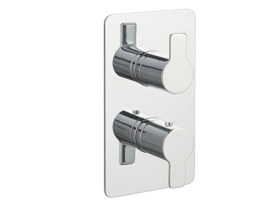 JTP Amore Chrome Thermostatic Concealed Outlet Shower Valve - Select Outlet
