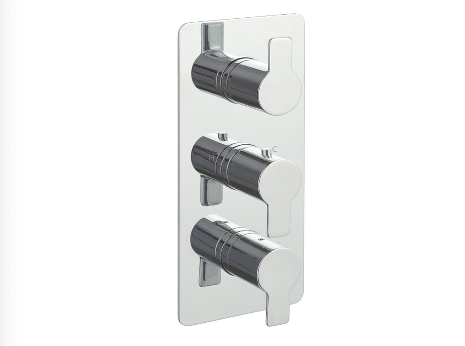 JTP Amore Chrome Thermostatic Concealed Outlet Shower Valve - Select Outlet