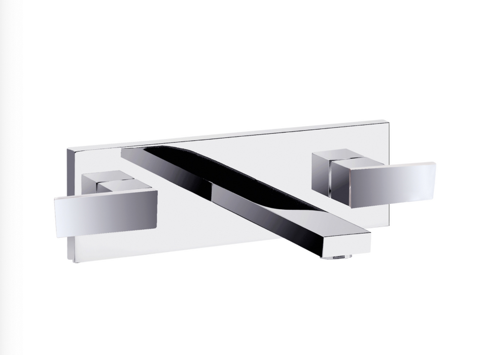 JTP Athena Chrome Wall Mounted Basin Mixer