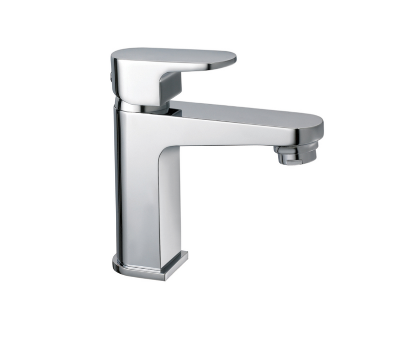 JTP Base Chrome Mini Basin Mixer with Click Clack Waste