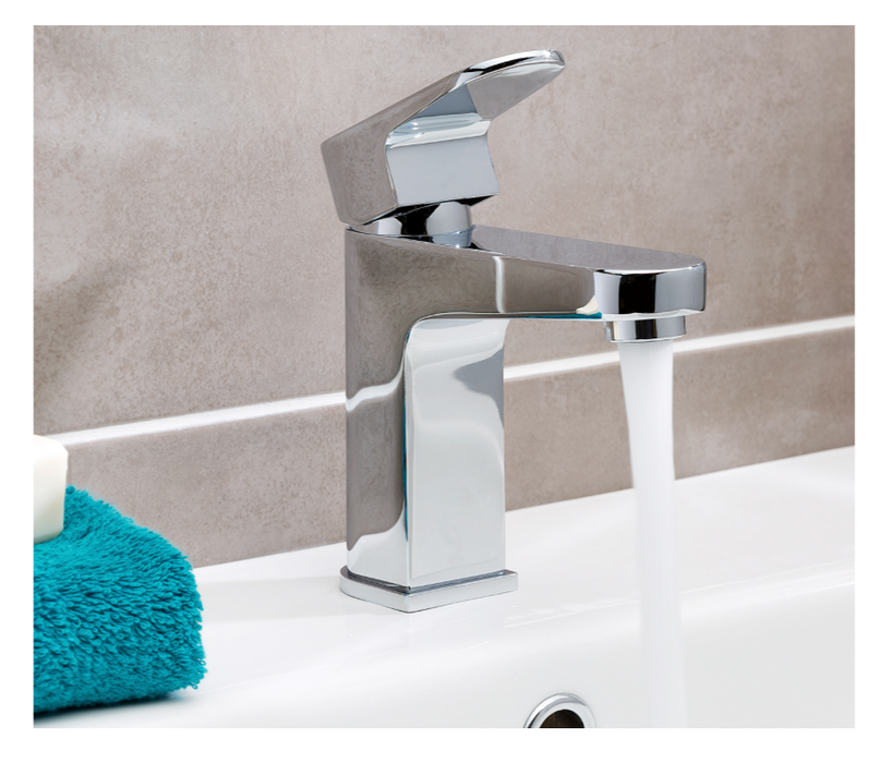 JTP Base Chrome Basin Mixer with Click Clack Waste