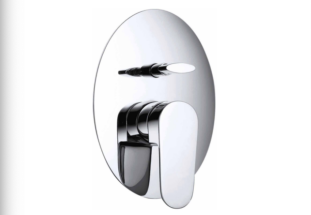 JTP Base Chrome Wall Mounted Single Lever Manual Diverter Shower Valve