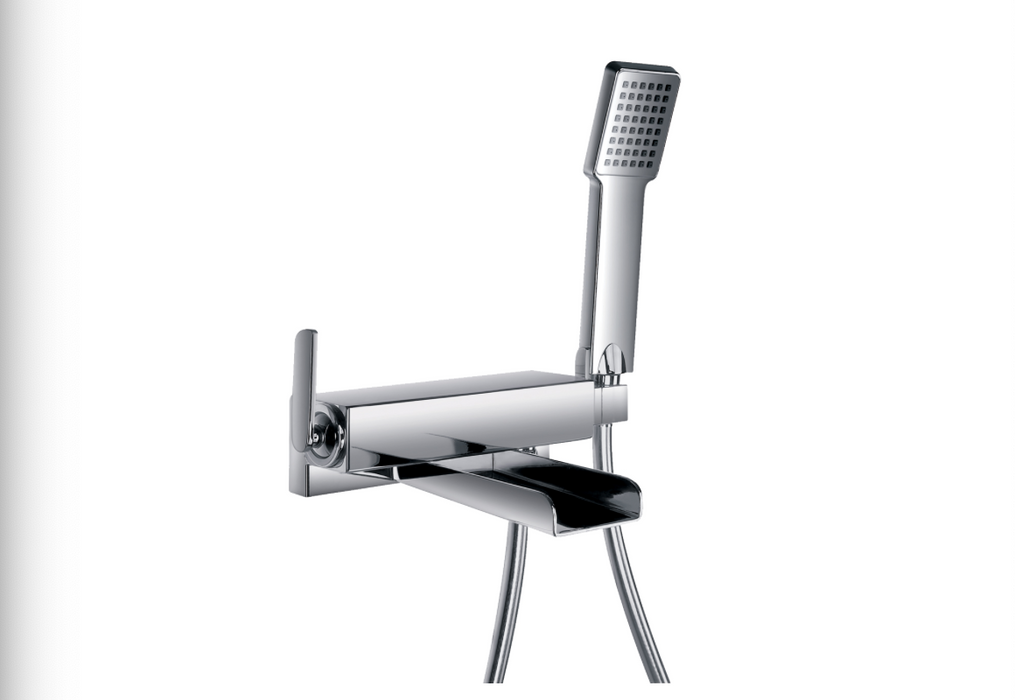JTP Cascata Chrome Bath Shower Mixer with Kit