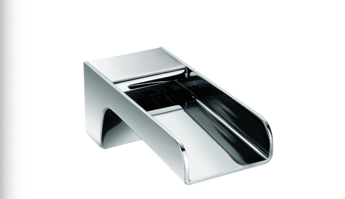 JTP Cascata Chrome Wall Mounted Basin/Bath Spout