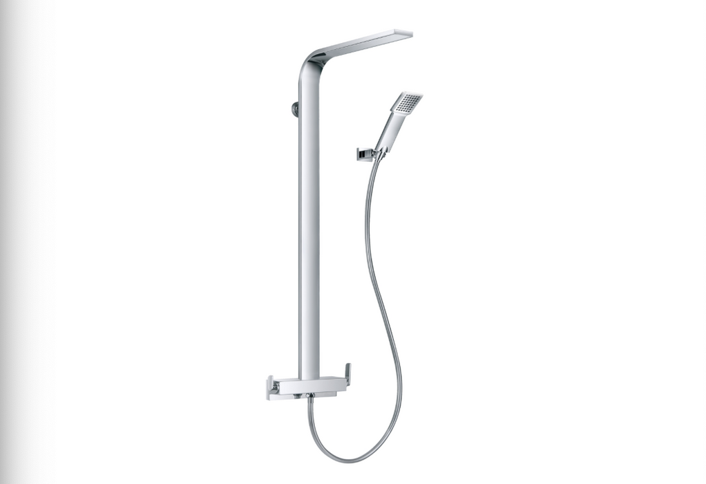 JTP Cascata Chrome Rain Shower with Kit
