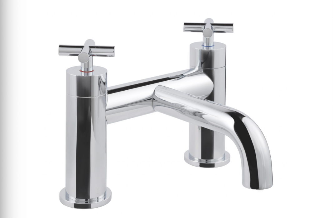 JTP Solex Chrome Deck Mounted Bath Filler