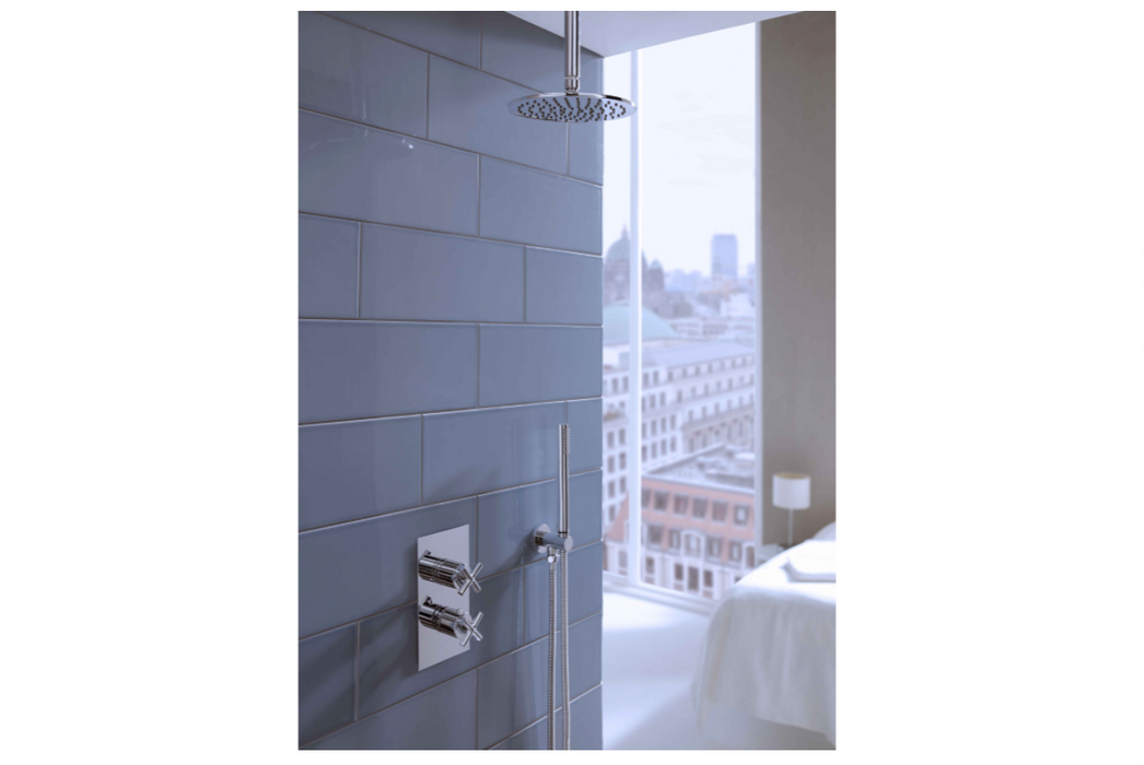 JTP Solex Chrome Thermostatic Concealed Outlet Shower Valve - Select Outlet