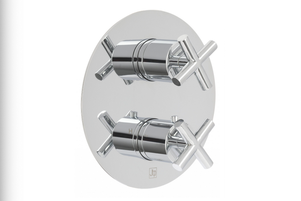 JTP Solex Chrome Thermostatic Concealed Outlet Shower Valve - Select Outlet