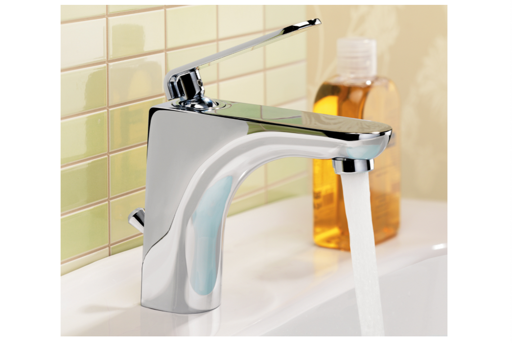 JTP Vue Chrome Single Lever Basin Mixer with Pop Up Waste