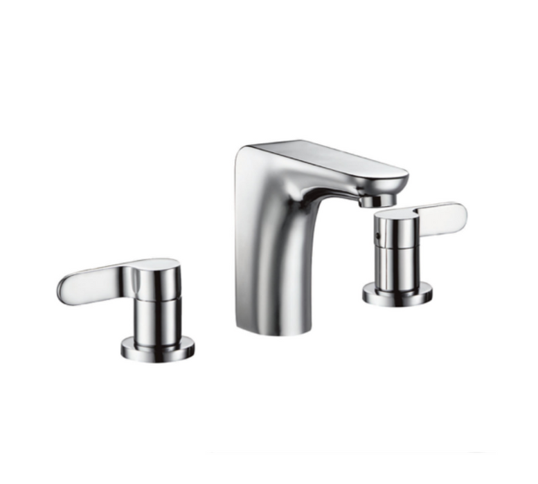 JTP Vue Chrome 3 Hole Basin Mixer