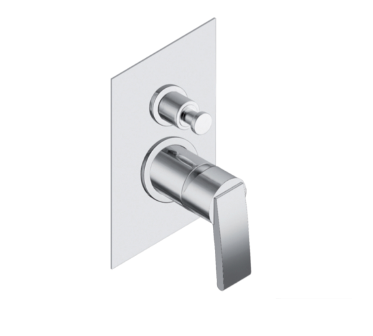 JTP Wings Chrome Single Lever Manual Diverter