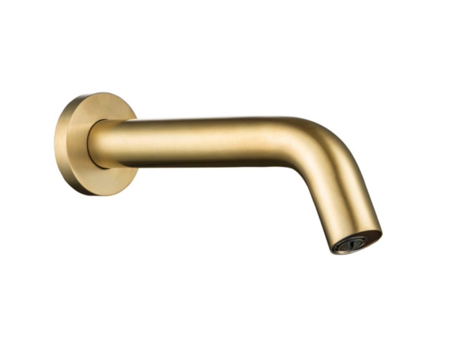 JTP Sensor Brushed Brass Wall Spout