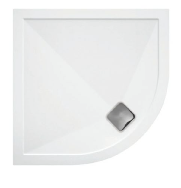 TM Quadrant 25mm Elementary Anti-Slip Stone Resin Shower Tray - Select Size