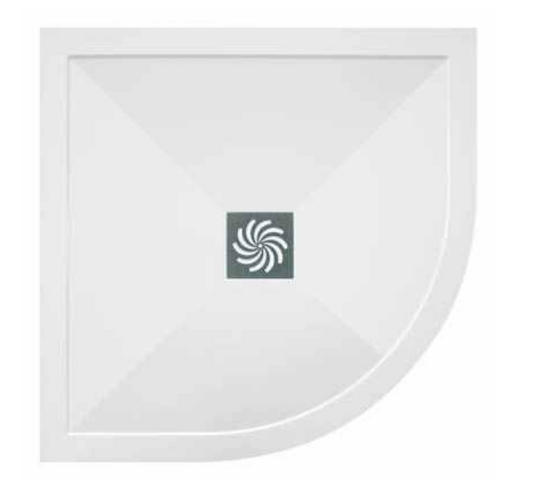 TM Quadrant 25mm Symmetry Anti-Slip Stone Resin Shower Tray 900 x 900mm