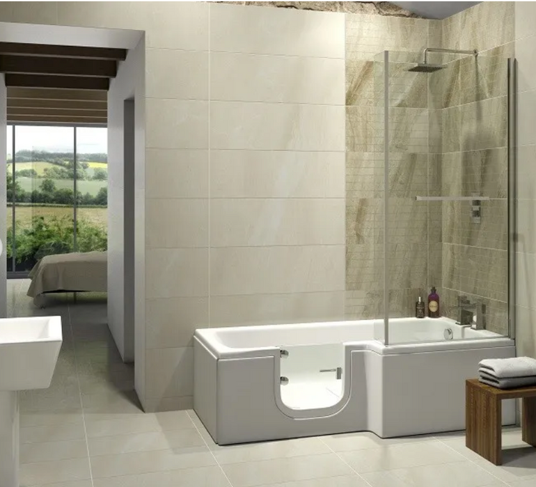 Trojan Solarna L Shape Easy Access Bath 1700 x 850 x 750mm LH