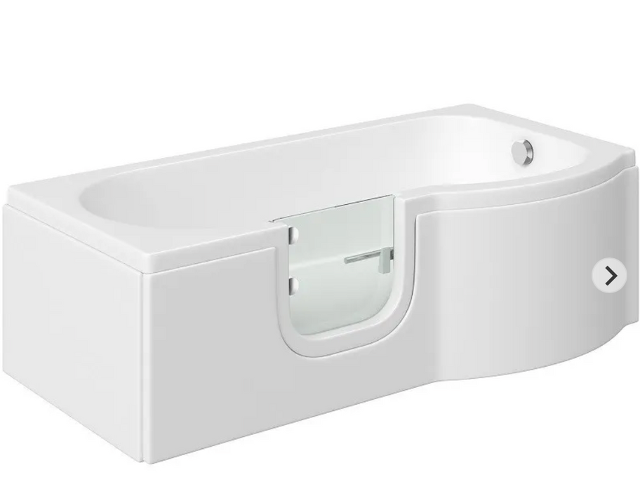 Trojan Concert P Shape Easy Access Bath 1675 x 850 x 750mm LH