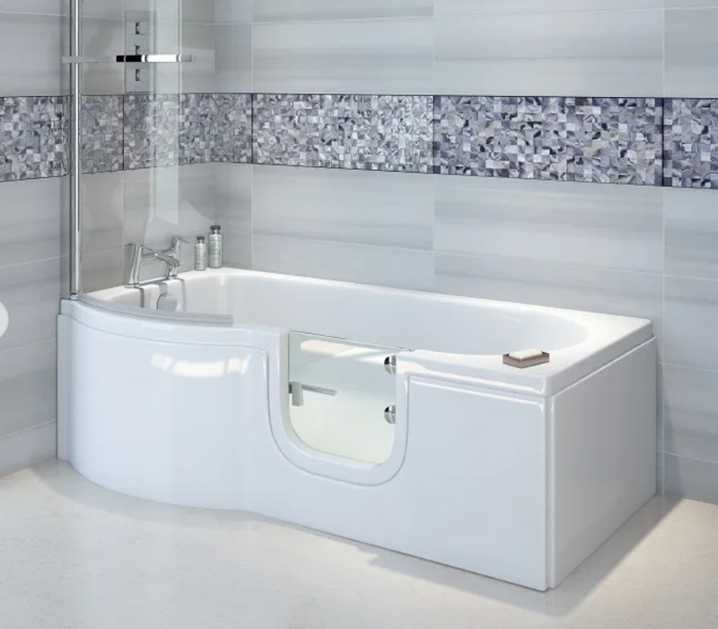 Trojan Concert P Shape Easy Access Bath 1675 x 850 x 750mm LH