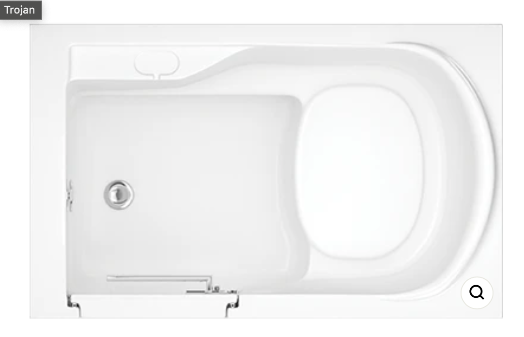 Trojan Freedom Mini Easy Access Bath 1060 x 660 x 936mm RH