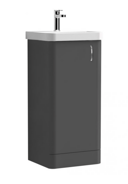Tumho Gloss White 400mm Floorstanding Vanity Unit with Basin