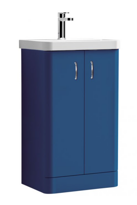 Tumho Dark Grey 500mm Floorstanding Vanity Unit with Basin