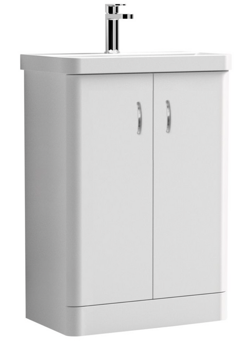 Tumho Dark Grey 500mm Floorstanding Vanity Unit with Basin