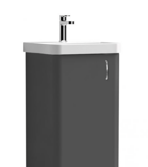 Tumho Azzure Blue 500mm Wall Hung Vanity Unit with Basin