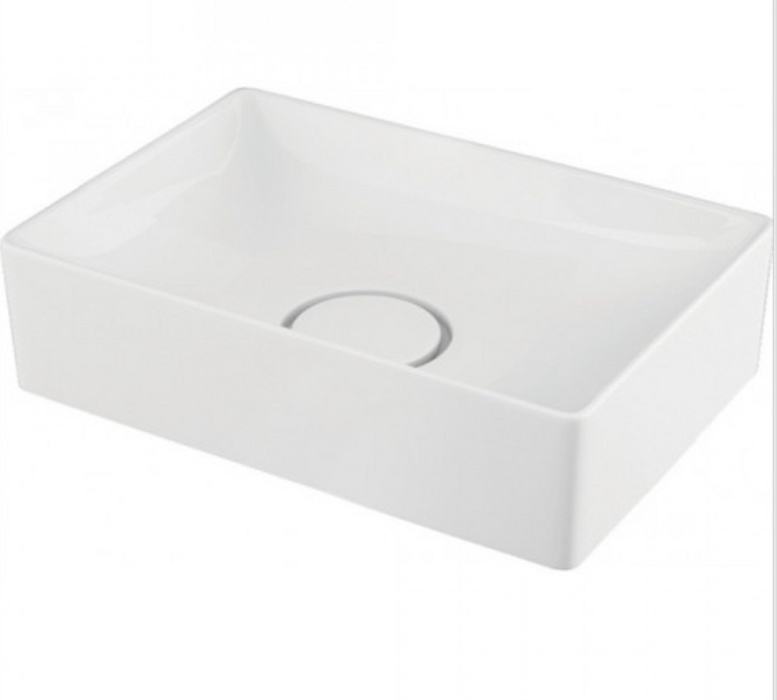 Stance White Rectangular Counter Top Basin 500mm