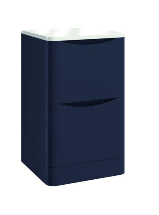 Bella Matt Grey 600 Floor Standing Vanity with Worktop