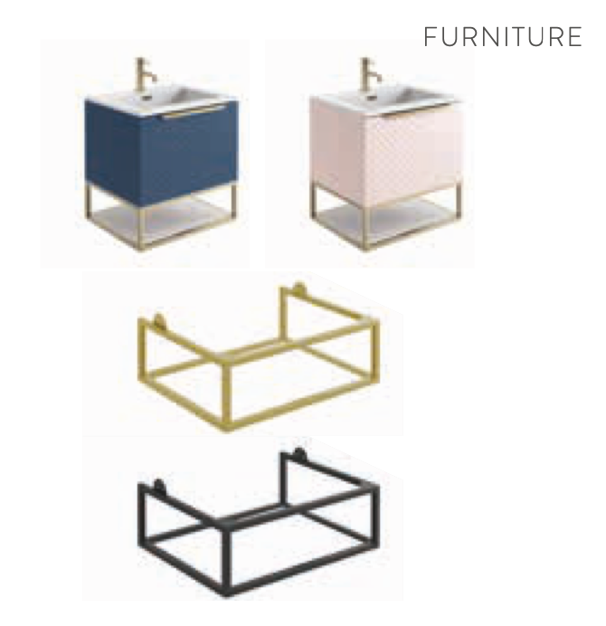 Chevron Optional Shelf Frame - Select Colour