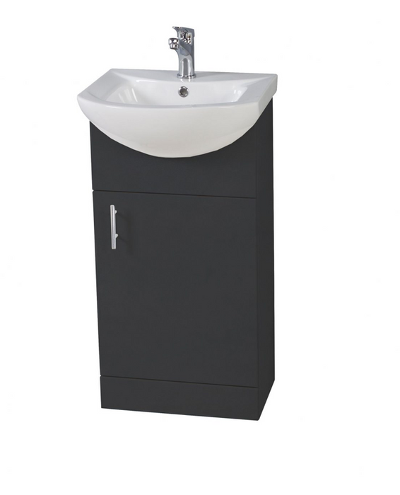 Lanza Polar White 750 Floor Cabinet with Basin