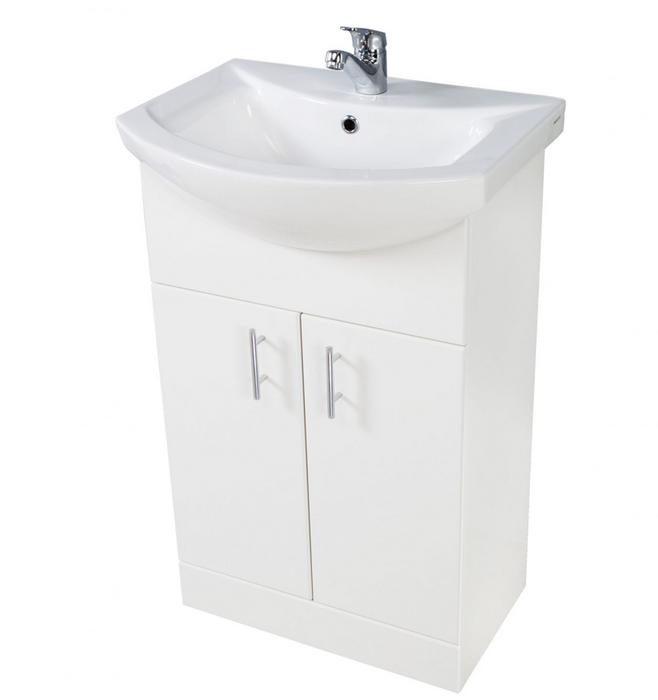 Lanza Anthracite 450 Floor Cabinet with Basin