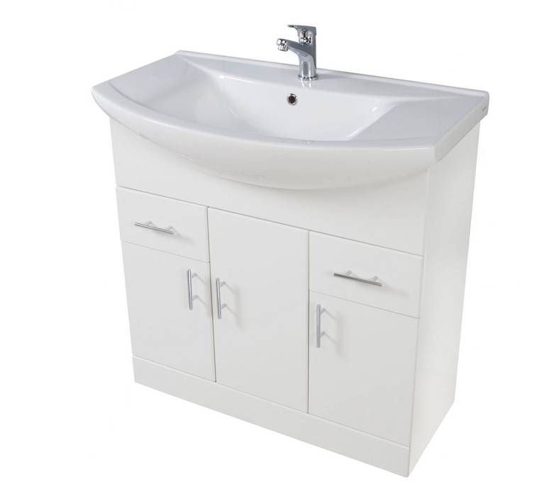 Lanza Anthracite 450 Floor Cabinet with Basin
