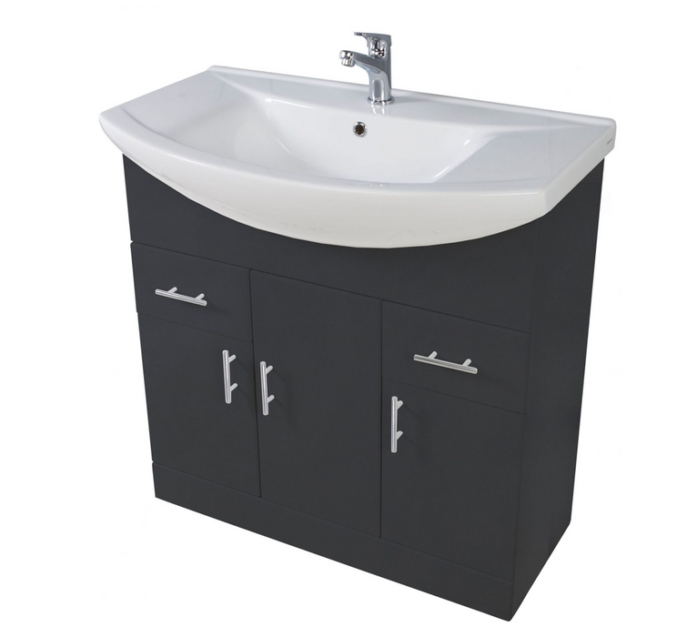 Lanza Polar White 950 Floor Cabinet with Basin