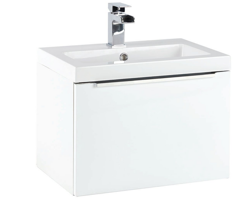 Muro Gloss White 500 Vanity Unit with Basin