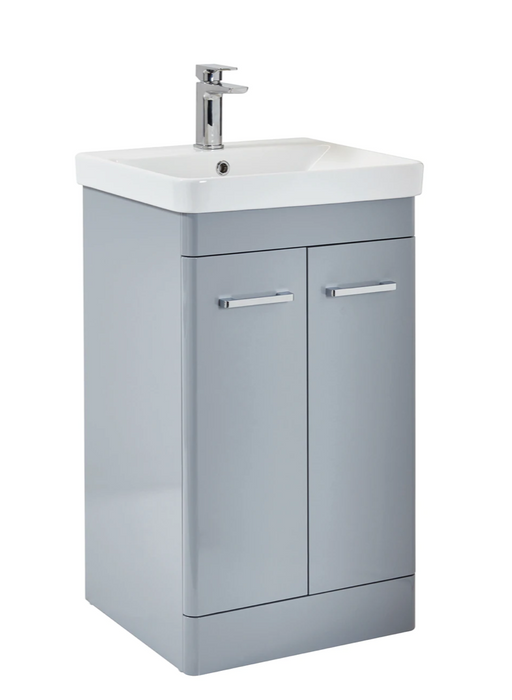 Rossini Wolf Grey 500 Floor Standing Vanity Unit with Basin