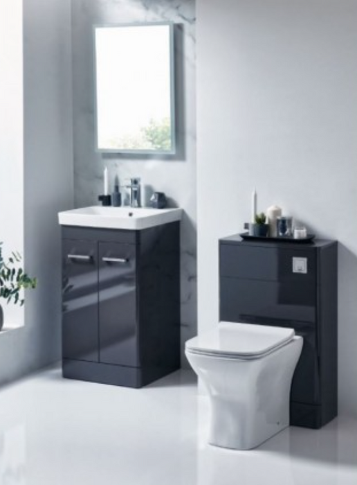 Rossini Pebble Grey Back to Wall WC Unit