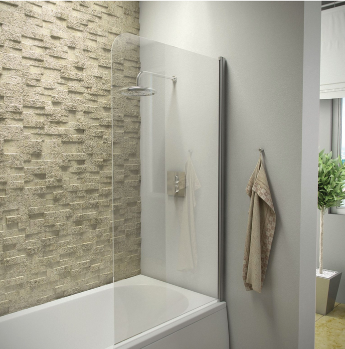 S6 Fixed Radius Bath Screen 1400 x 300