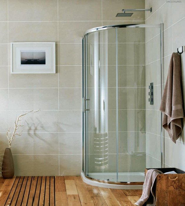 S6 Single Door Quadrant Enclosure 900 x 760mm