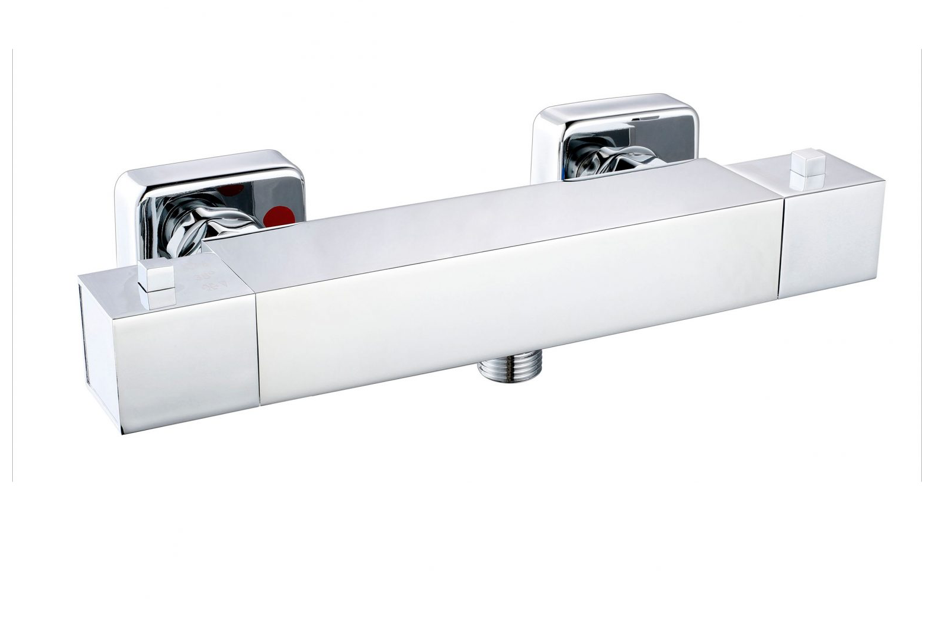 Scudo Chrome Square Exposed Thermostatic Valve